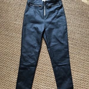 Princess Polly Faux Leather Pants US 2